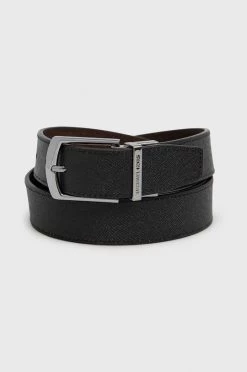 Ανδρικά Ζώνες Αναστρέψιμη δερμάτινη ζώνη Michael Kors χρώμα: μαύρο