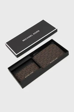 Ανδρικά Πορτοφόλια Πορτοφόλι και θήκη ράπουλας Michael Kors χρώμα: καφέ -Εξοδος Michael Kors Κατάστημα unnamed file 1028