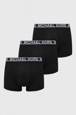 Ανδρικά Μπόξερ και σλιπ Μποξεράκια Michael Kors 3-pack μαύρο