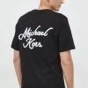 Ανδρικά Μπλουζάκια Βαμβακερό μπλουζάκι Michael Kors μαύρο