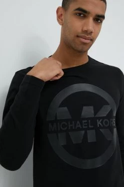 Ανδρικά Μακρυμάνικα Βαμβακερή μπλούζα με μακριά μανίκια Michael Kors μαύρο -Εξοδος Michael Kors Κατάστημα unnamed file 1104