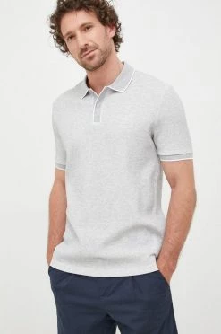 Ανδρικά Πόλο μπλουζάκια Πόλο Michael Kors γκρι