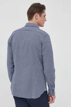 Ανδρικά Πουκάμισα Πουκάμισο από λινό Michael Kors χρώμα: ναυτικό μπλε, -Εξοδος Michael Kors Κατάστημα unnamed file 1266