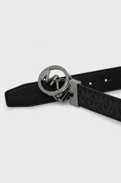 Ανδρικά Ζώνες Δερμάτινη ζώνη Michael Kors χρώμα: μαύρο -Εξοδος Michael Kors Κατάστημα unnamed file 1323