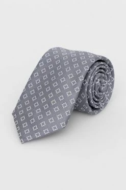 Ανδρικά Γραβάτες MICHAEL Michael Kors - Μεταξωτή γραβάτα ανοιχτό γκρι