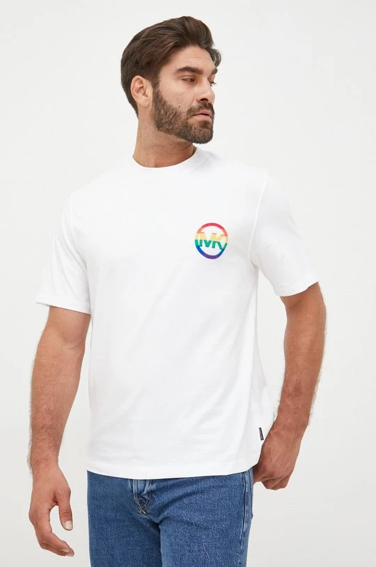 Ανδρικά Μπλουζάκια Βαμβακερό μπλουζάκι Michael Kors άσπρο 3 Ανδρικά Μπλουζάκια Βαμβακερό μπλουζάκι Michael Kors άσπρο - Image 3