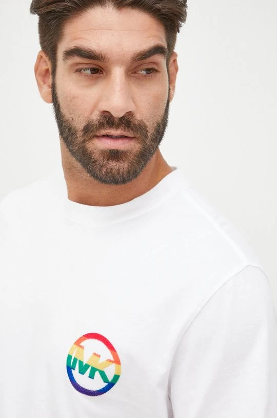 Ανδρικά Μπλουζάκια Βαμβακερό μπλουζάκι Michael Kors άσπρο 4 Ανδρικά Μπλουζάκια Βαμβακερό μπλουζάκι Michael Kors άσπρο - Image 4