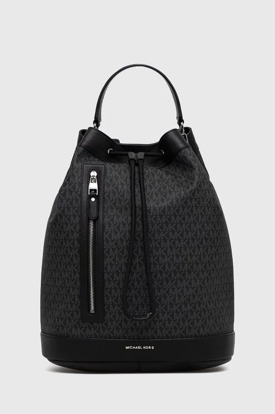 Ανδρικά Σακίδια πλάτης Δερμάτινο σακίδιο Michael Kors χρώμα: μαύρο, 1 Ανδρικά Σακίδια πλάτης Δερμάτινο σακίδιο Michael Kors χρώμα: μαύρο,