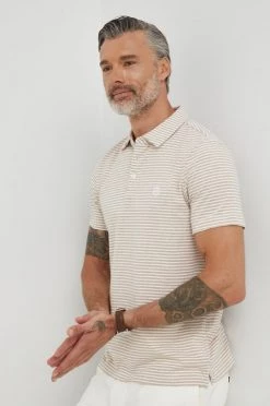 Ανδρικά Πόλο μπλουζάκια Βαμβακερό μπλουζάκι πόλο Michael Kors μπεζ