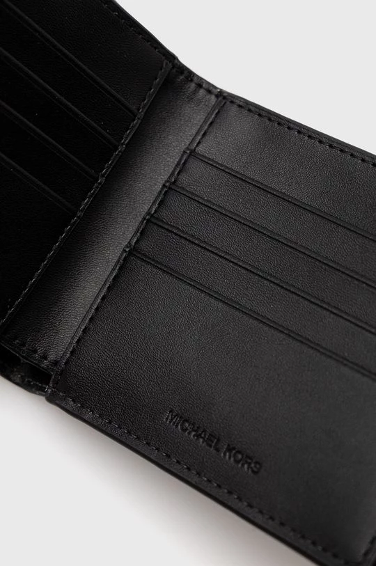 Ανδρικά Πορτοφόλια Δερμάτινο πορτοφόλι Michael Kors χρώμα: μαύρο 4 Ανδρικά Πορτοφόλια Δερμάτινο πορτοφόλι Michael Kors χρώμα: μαύρο - Image 4