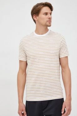 Ανδρικά Μπλουζάκια Βαμβακερό μπλουζάκι Michael Kors μπεζ -Εξοδος Michael Kors Κατάστημα unnamed file 1474