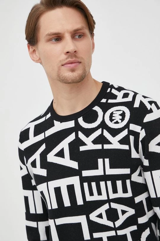 Ανδρικά Χωρίς φερμουάρ Πουλόβερ Michael Kors χρώμα: μαύρο, 4 Ανδρικά Χωρίς φερμουάρ Πουλόβερ Michael Kors χρώμα: μαύρο, - Image 4