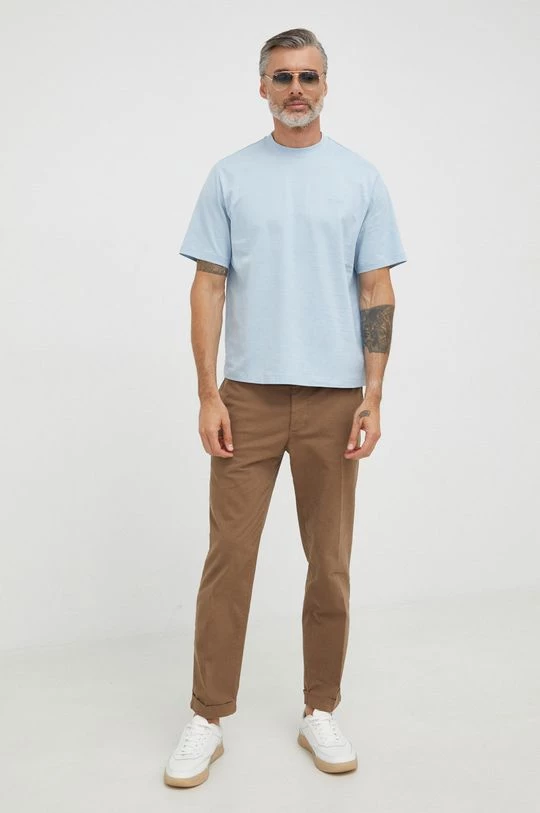 Ανδρικά Μπλουζάκια Βαμβακερό μπλουζάκι Michael Kors μπλε 2 Ανδρικά Μπλουζάκια Βαμβακερό μπλουζάκι Michael Kors μπλε - Image 2