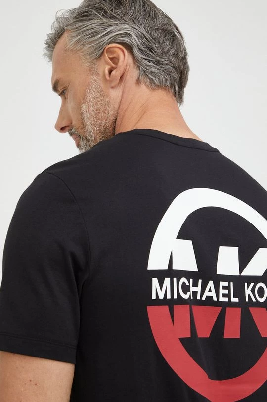 Ανδρικά Μπλουζάκια Βαμβακερό μπλουζάκι Michael Kors μαύρο 1 Ανδρικά Μπλουζάκια Βαμβακερό μπλουζάκι Michael Kors μαύρο