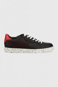Ανδρικά Sneakers Δερμάτινα αθλητικά παπούτσια Michael Kors , χρώμα: μαύρο