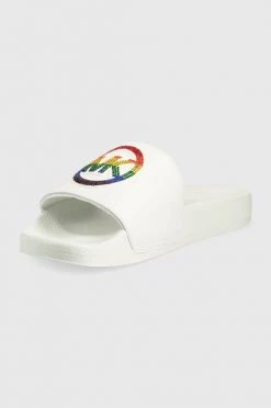 Ανδρικά Παντόφλες Δερμάτινες παντόφλες Michael Kors Jake άσπρο -Εξοδος Michael Kors Κατάστημα unnamed file 1620