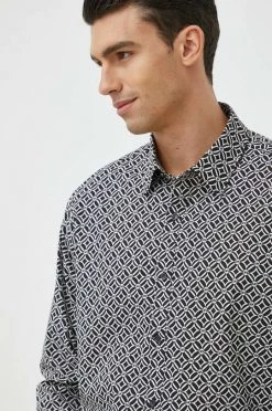 Ανδρικά Πουκάμισα Πουκάμισο Michael Kors μαύρο, -Εξοδος Michael Kors Κατάστημα unnamed file 1718