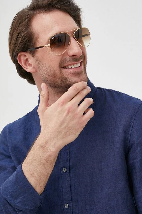 Ανδρικά Πουκάμισα Πουκάμισο από λινό Michael Kors χρώμα: ναυτικό μπλε, 1 Ανδρικά Πουκάμισα Πουκάμισο από λινό Michael Kors χρώμα: ναυτικό μπλε,