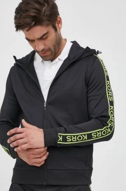 Εξοδος Michael Kors Κατάστημα 23 Ανδρικά Με φερμουάρ Μπλούζα Michael Kors χρώμα: μαύρο,