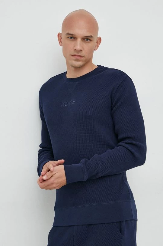 Ανδρικά Χωρίς φερμουάρ Βαμβακερή μπλούζα Michael Kors ναυτικό μπλε, 1 Ανδρικά Χωρίς φερμουάρ Βαμβακερή μπλούζα Michael Kors ναυτικό μπλε,
