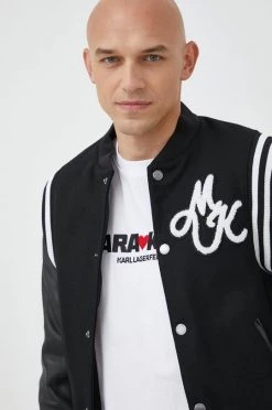 Ανδρικά Κοντά μπουφάν Bomber μπουφάν από μαλλί Michael Kors μαύρο, -Εξοδος Michael Kors Κατάστημα unnamed file 349