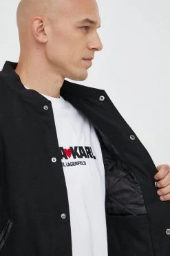 Ανδρικά Κοντά μπουφάν Bomber μπουφάν από μαλλί Michael Kors μαύρο, -Εξοδος Michael Kors Κατάστημα unnamed file 351