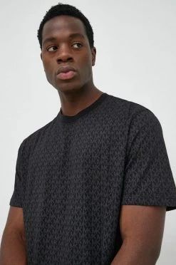 Ανδρικά Μπλουζάκια Βαμβακερό μπλουζάκι Michael Kors μαύρο -Εξοδος Michael Kors Κατάστημα unnamed file 365