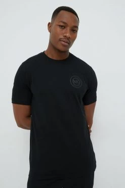 Ανδρικά Μπλουζάκια Βαμβακερό μπλουζάκι Michael Kors μαύρο