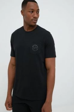 Ανδρικά Μπλουζάκια Βαμβακερό μπλουζάκι Michael Kors μαύρο