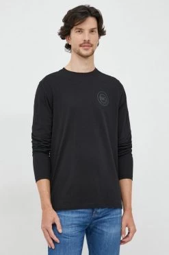 Ανδρικά Μακρυμάνικα Βαμβακερή μπλούζα με μακριά μανίκια Michael Kors μαύρο -Εξοδος Michael Kors Κατάστημα unnamed file 409