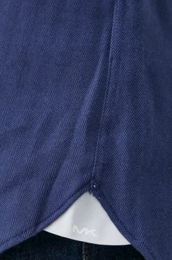 Ανδρικά Πουκάμισα Πουκάμισο με μείγμα κασμίρι Michael Kors χρώμα: ναυτικό μπλε, -Εξοδος Michael Kors Κατάστημα unnamed file 435