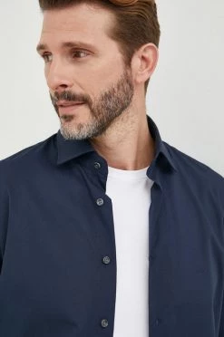 Ανδρικά Πουκάμισα Πουκάμισο Michael Kors ναυτικό μπλε,