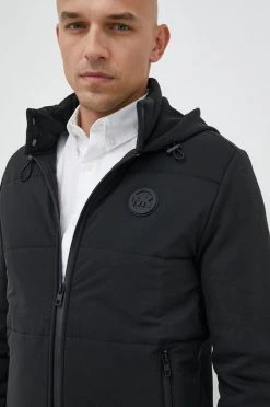 Ανδρικά Με φερμουάρ Μπλούζα Michael Kors μαύρο, με κουκούλα