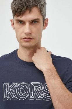 Ανδρικά Μπλουζάκια Βαμβακερό μπλουζάκι Michael Kors ναυτικό μπλε