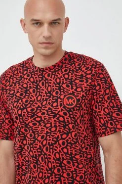 Ανδρικά Μπλουζάκια Βαμβακερό μπλουζάκι Michael Kors κόκκινο