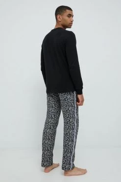 Ανδρικά Πιζάμα Βαμβακερές πιτζάμες Michael Kors μαύρο -Εξοδος Michael Kors Κατάστημα unnamed file 721