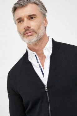 Ανδρικά Με φερμουάρ Μάλλινο πουλόβερ Michael Kors χρώμα: μαύρο -Εξοδος Michael Kors Κατάστημα unnamed file 789