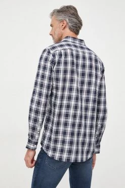 Ανδρικά Πουκάμισα Βαμβακερό πουκάμισο Michael Kors χρώμα: ναυτικό μπλε, -Εξοδος Michael Kors Κατάστημα unnamed file 794