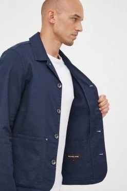 Ανδρικά Κοντά μπουφάν Σακάκι με λινό μείγμα Michael Kors ναυτικό μπλε, -Εξοδος Michael Kors Κατάστημα unnamed file 820