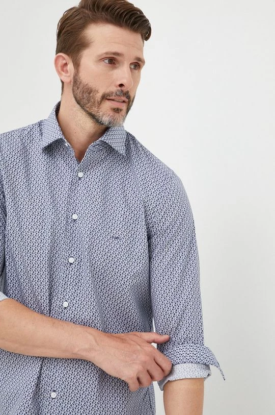 Ανδρικά Πουκάμισα Βαμβακερό πουκάμισο Michael Kors χρώμα: ναυτικό μπλε, 5 Ανδρικά Πουκάμισα Βαμβακερό πουκάμισο Michael Kors χρώμα: ναυτικό μπλε, - Image 5