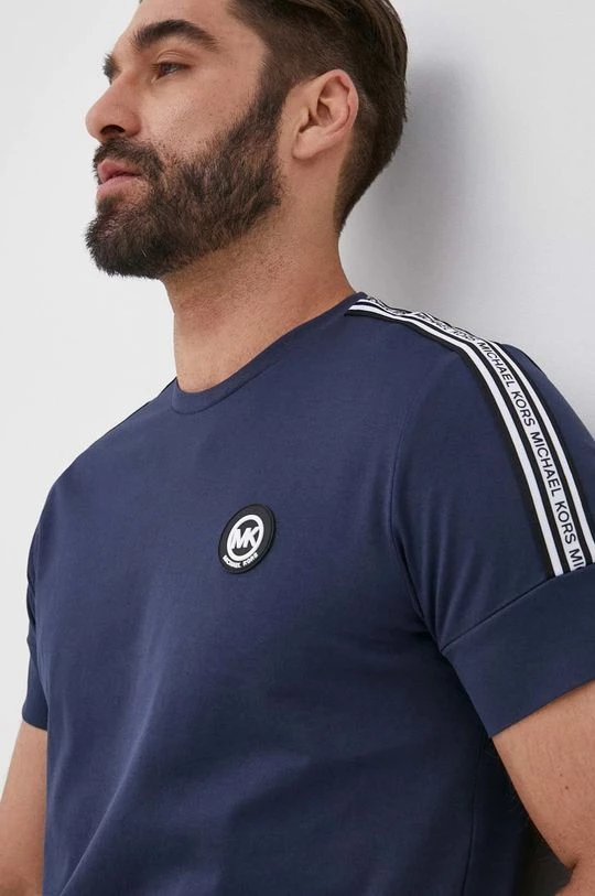 Ανδρικά Μπλουζάκια Βαμβακερό μπλουζάκι Michael Kors ναυτικό μπλε 1 Ανδρικά Μπλουζάκια Βαμβακερό μπλουζάκι Michael Kors ναυτικό μπλε